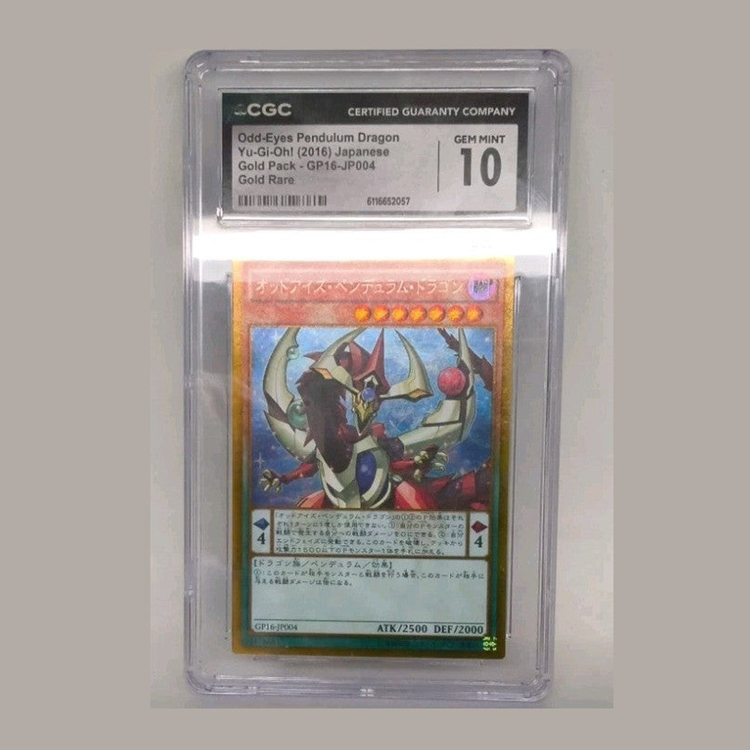 2016 Yu-Gi-Oh! Japanese #GP16-JP004 Odd-Eyes Pendulum Dragon CGC 10 Gem Mint