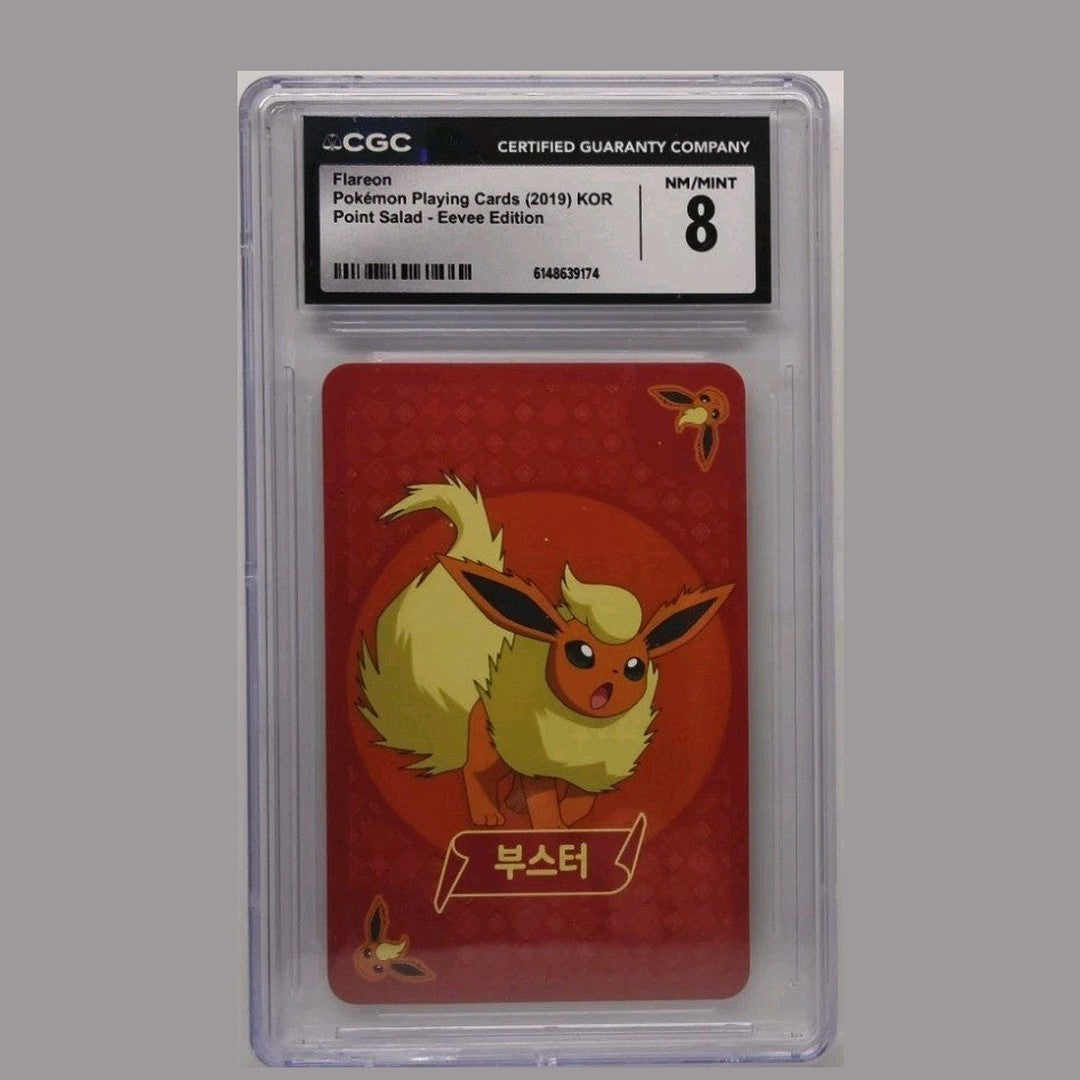 2019 Flareon Pokemon Playing Cards Korean Point Salad Eevee Edition CGC 8