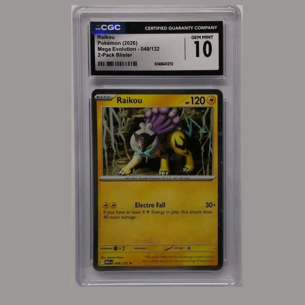 2026 Pokemon Raikou Mega Evolution #048/132 CGC 10 Gem Mint