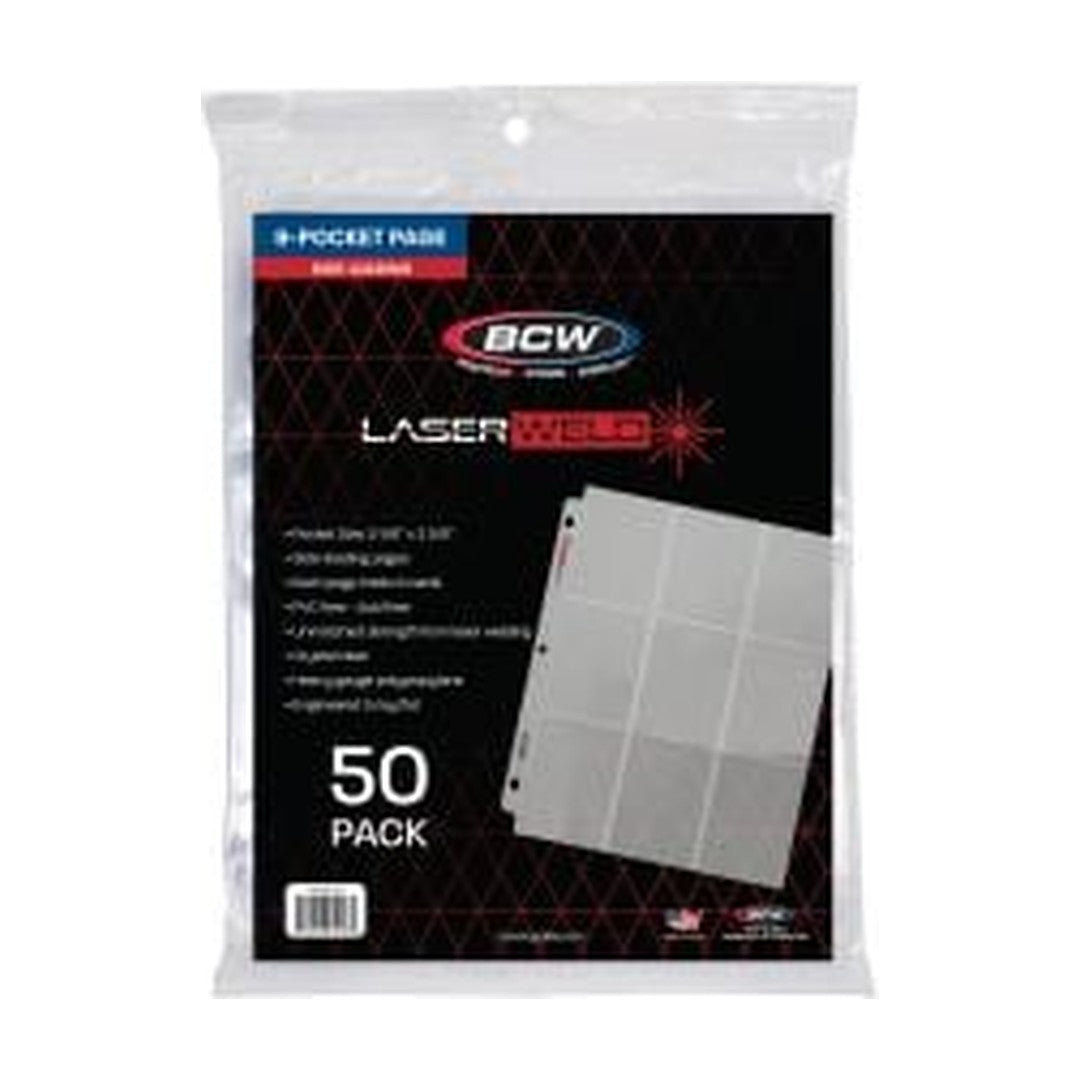 BCW LaserWeld Side-Loading Pages - 9 Pocket