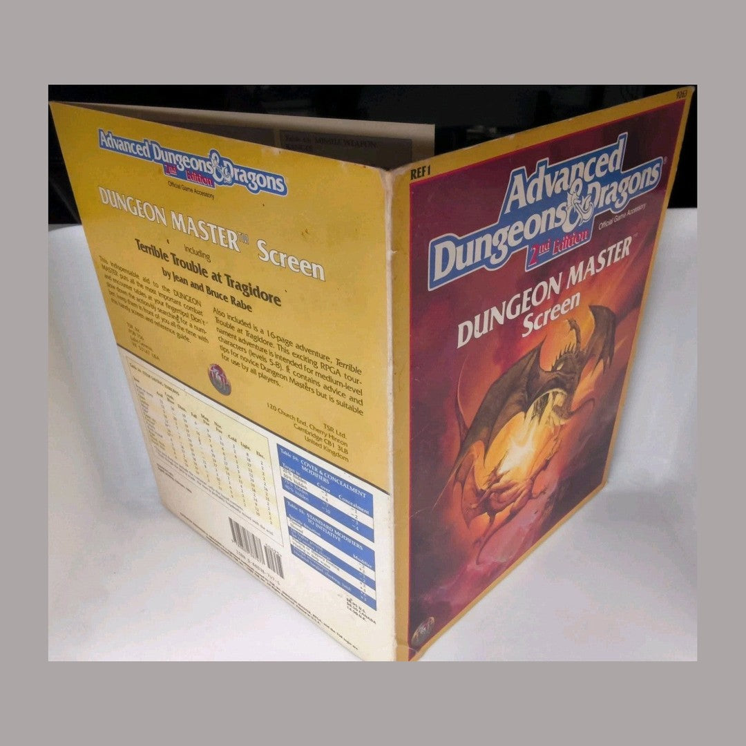 Dungeon Masters Screen by TSR Hobbies Staff 8th Printing (1989)