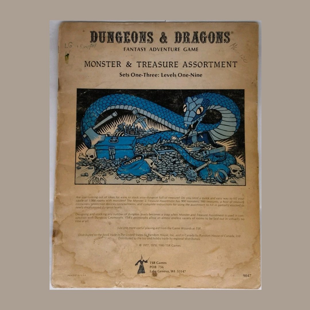 Dungeons & Dragons Monster & Treasure Assortment TSR 9047 (1980)
