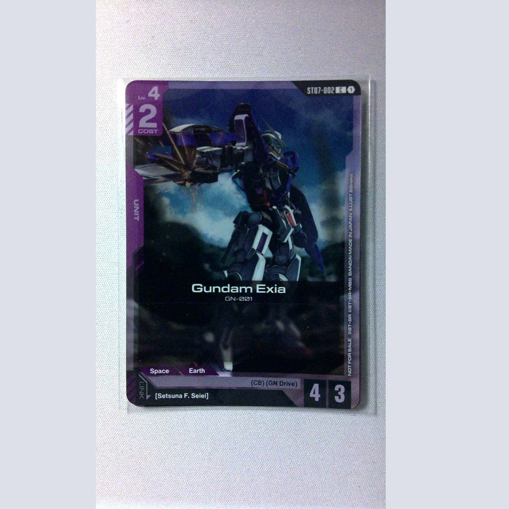 Gundam Card Game ST07-002 Gundam Exia & Setsuna F Seiei Release Promo Sealed