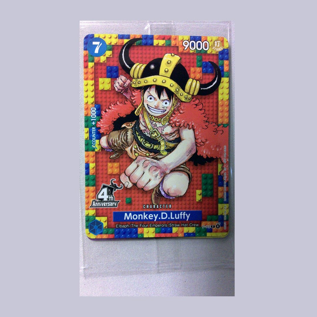 One Piece TCG Monkey D Luffy P-110 4th Anniversary Promo Sealed English
