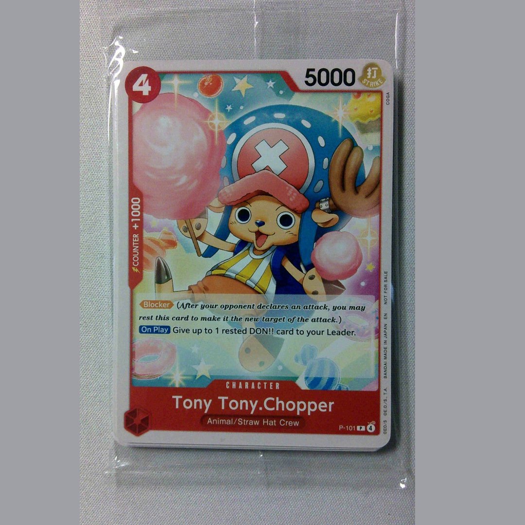 One Piece TCG Tony Tony Chopper P-101 Store Tournament Promo Pack Bundle Sealed