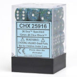 Chessex 12mm D6 Speckled Sea Dice Block