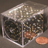 Chessex CHX25828 Dice-Opaque: 36D6 Black/Gold Set