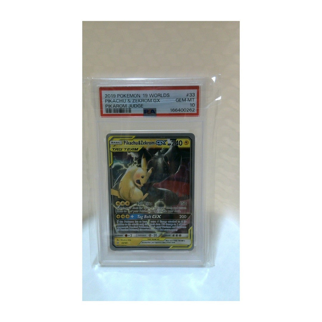 Pikachu & Zekrom GX Worlds 2019 #33 PSA 10 Gem Mint Pokemon