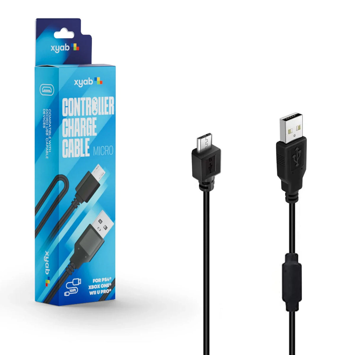 XYAB Micro USB Controller Charge Cable for PS4/Xbox One/Wii U Pro