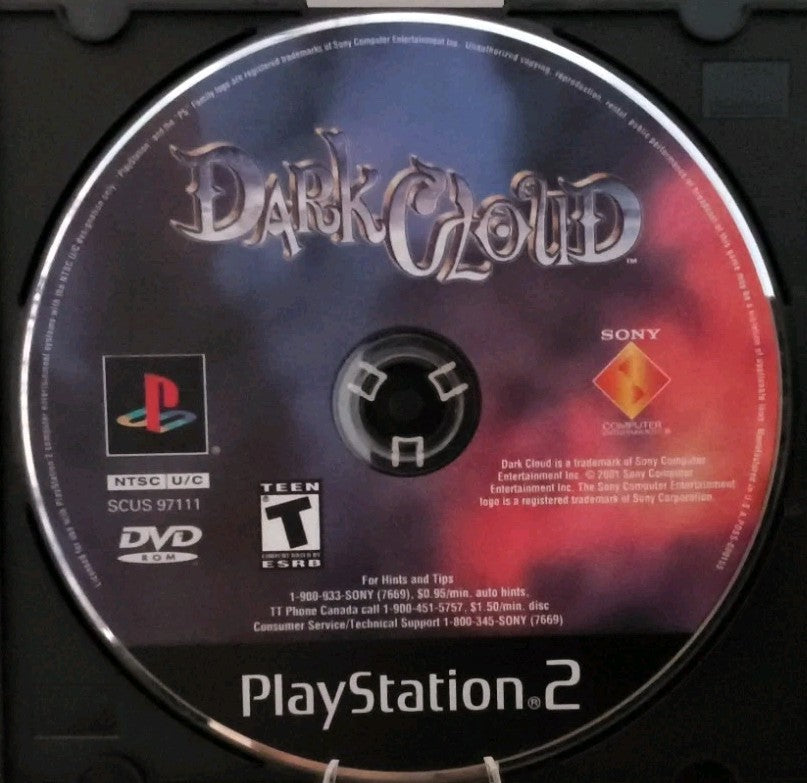 [GAME ONLY NO CASE NO MANUAL] Dark Cloud (Sony PlayStation 2) Authentic