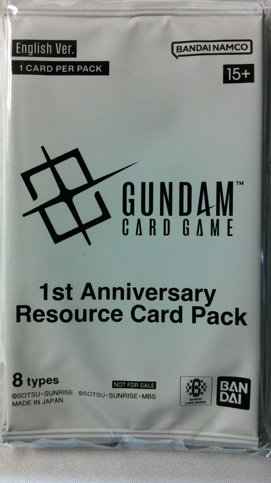 Gundam Card Game 1st Anniversary Resource Card Pack Sealed Promo New