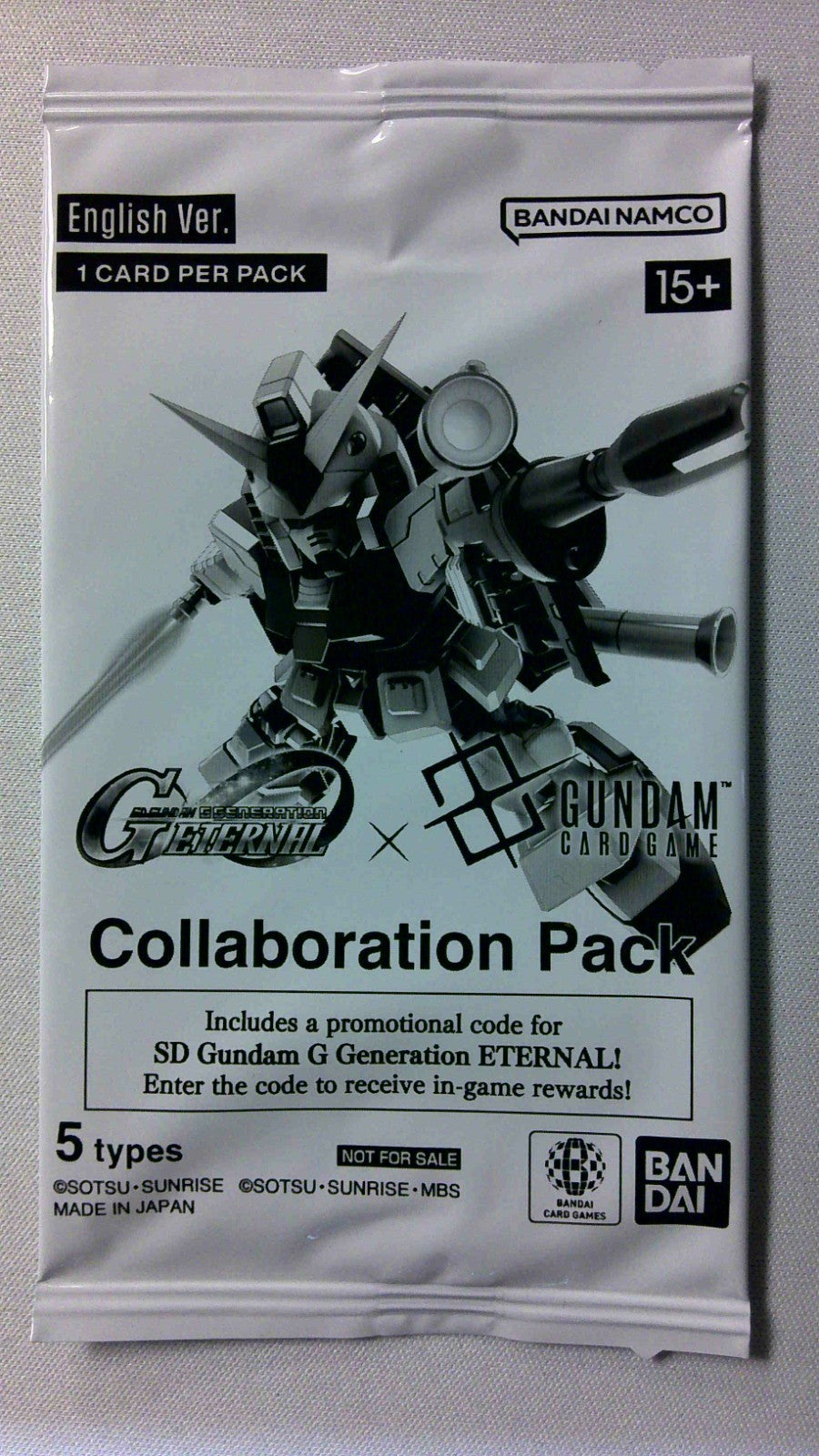 Gundam Card Game SD Gundam G Generation Eternal Collaboration Pack Sealed