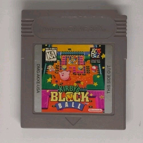 [GAME ONLY NO CASE NO MANUAL] Kirby's Block Ball (Gameboy) Authentic Tested