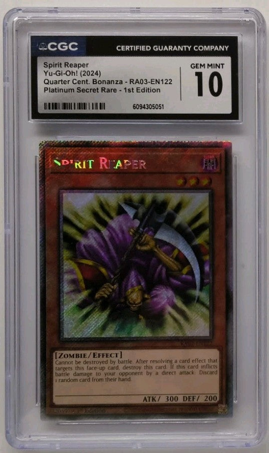 2024 Yu-Gi-Oh! Spirit Reaper RA03-EN122 CGC 10 Gem Mint
