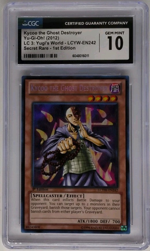 2012 Yu-Gi-Oh! Yugi's World Kycoo The Ghost Destroyer CGC 10 Gem Mint