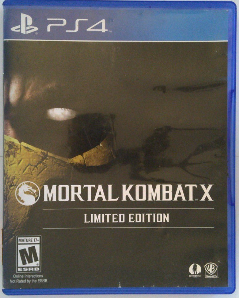 Mortal Kombat X Limited Edition (Sony PlayStation 4) CIB Complete In Box