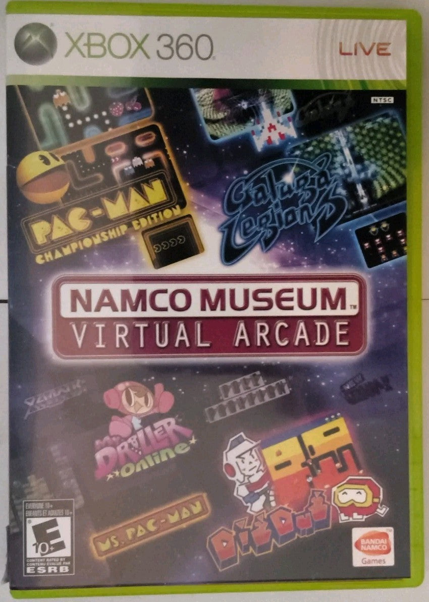 Namco Museum: Virtual Arcade (Microsoft Xbox 360) CIB Complete In Box Authentic