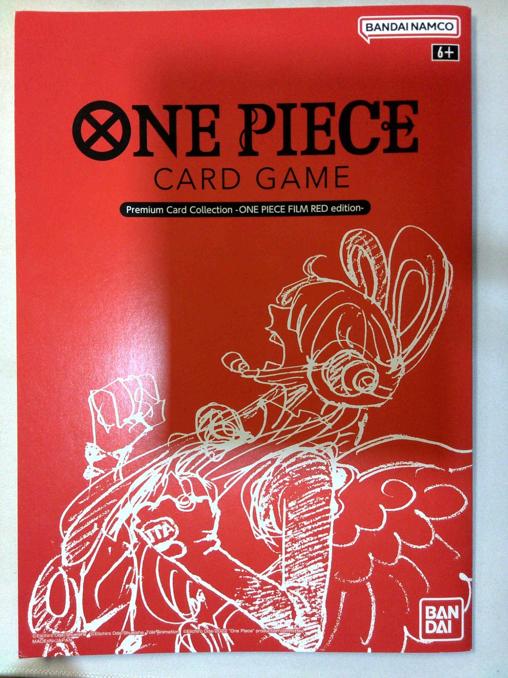 One Piece TCG Film Red Premium Card Collection 12 Cards Folder Set Shanks Uta