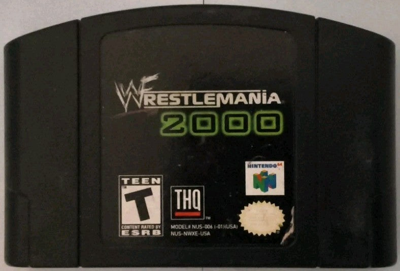 [GAME ONLY NO CASE NO MANAUAL] WWF Wrestlemania 2000 (Nintendo 64) Authentic