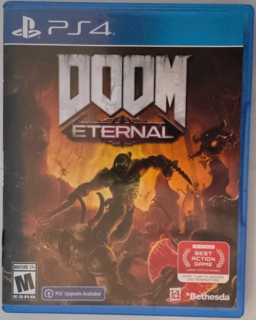 [CASE & GAME ONLY NO MANUAL] Doom Eternal (Sony PlayStation 4) Authentic
