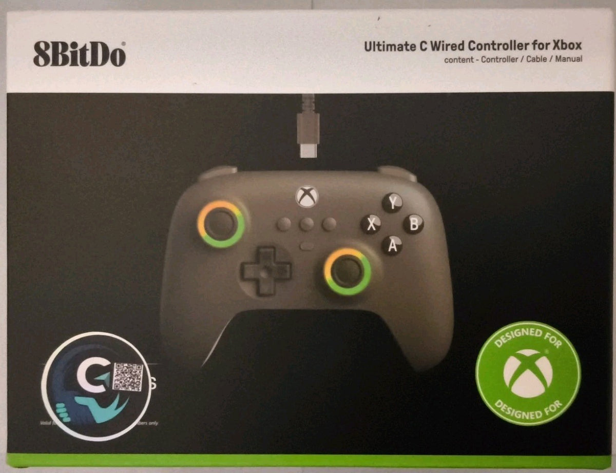 8BitDo Ultimate C Wired Controller for Xbox X|S w/ Hall Effect Dark Green