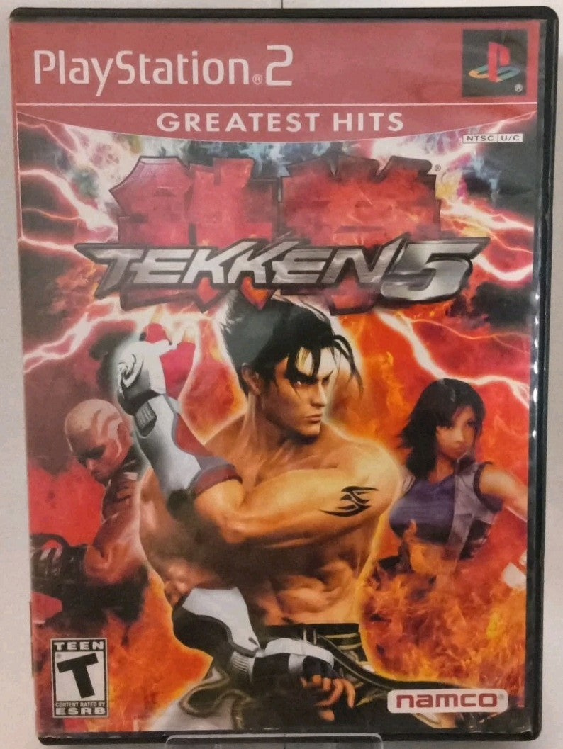 [CASE & GAME ONLY NO MANUAL] Tekken 5 (PlayStation 2) Authentic Tested