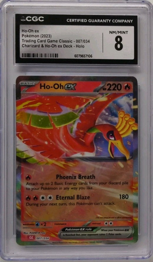2023 Pokemon Ho-Oh EX Charizard & Ho-Oh EX Deck #007 CGC 8 Near Mint