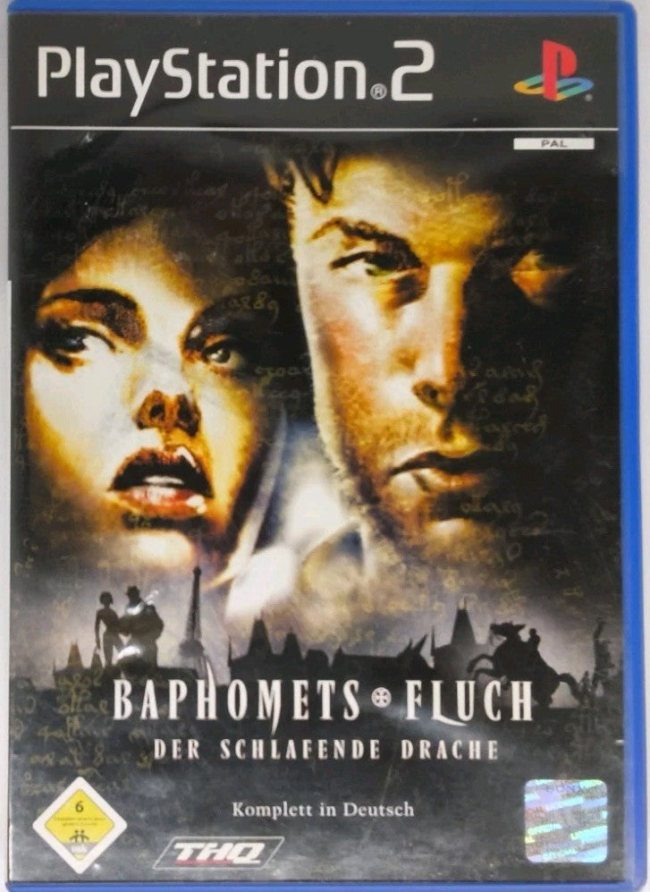 [CASE & GAME ONLY NO MANUAL] Baphomets Fluch Der Schlafende Drache (PS2) PAL
