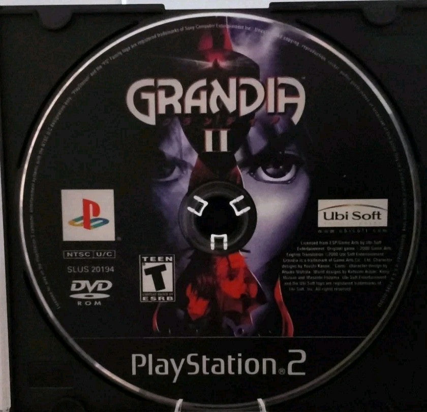 [GAME ONLY NO CASE NO MANUAL] Grandia II (Sony PlayStation 2) Authentic
