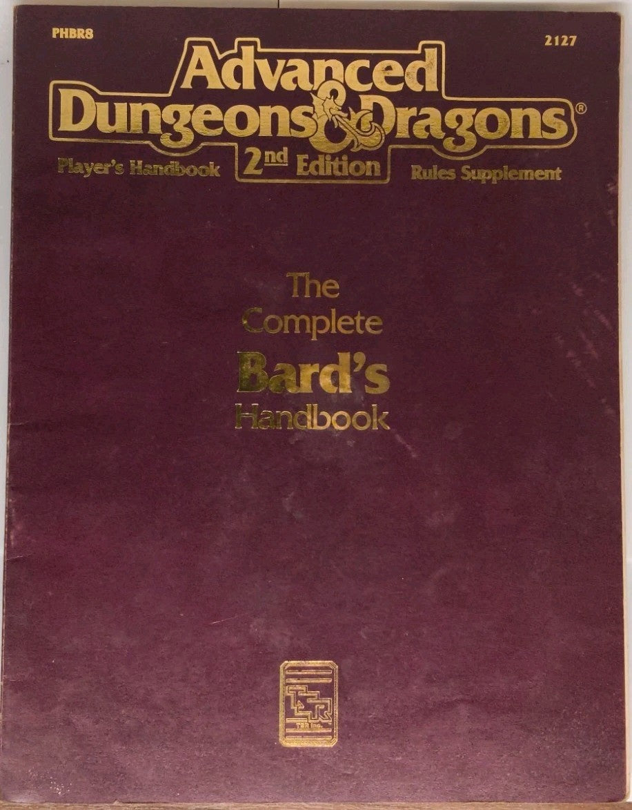 Advanced D&D 2nd Edition - The Complete Bard's Handbook - Rules Supplement